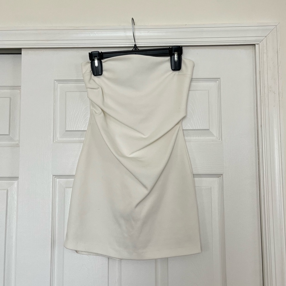 Zara Off-White Elegant Dress
